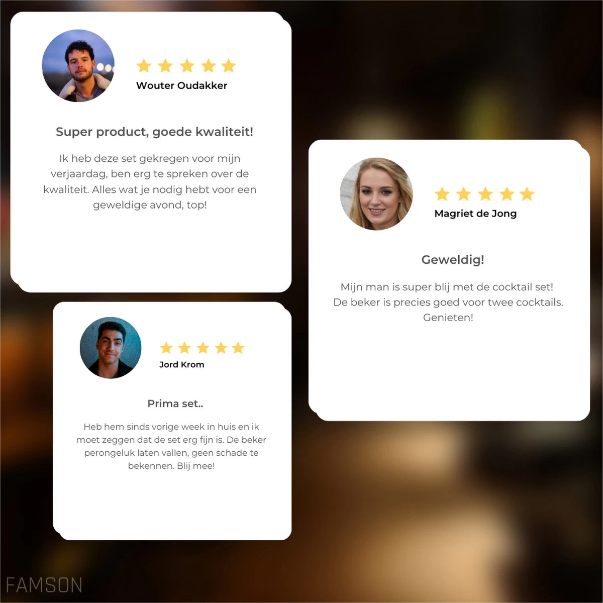 Famson Cocktail Shaker - Cocktail Set - Cocktails - Coffret Cadeau - Métal 8 Famson Cocktail Shaker - Cocktail Set - Cocktails - Coffret Cadeau - Métal – Image 6