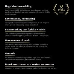 Sybra® Cocktail Set 6 Pièces - Shaker à Cocktail - Acier Inoxydable - Livre à Cocktail 17 Sybra® Cocktail Set 6 Pièces - Shaker à Cocktail - Acier Inoxydable - Livre à Cocktail -Dégustation Délicate 1200x1200 1655