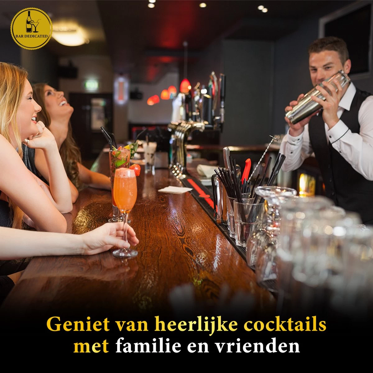 Duerté Cocktail Shaker Set 16 Pièces Avec Livret De Recettes (750ml) Et Pilon - Bec Verseur 7 Duerté Cocktail Shaker Set 16 Pièces Avec Livret De Recettes (750ml) Et Pilon - Bec Verseur – Image 5