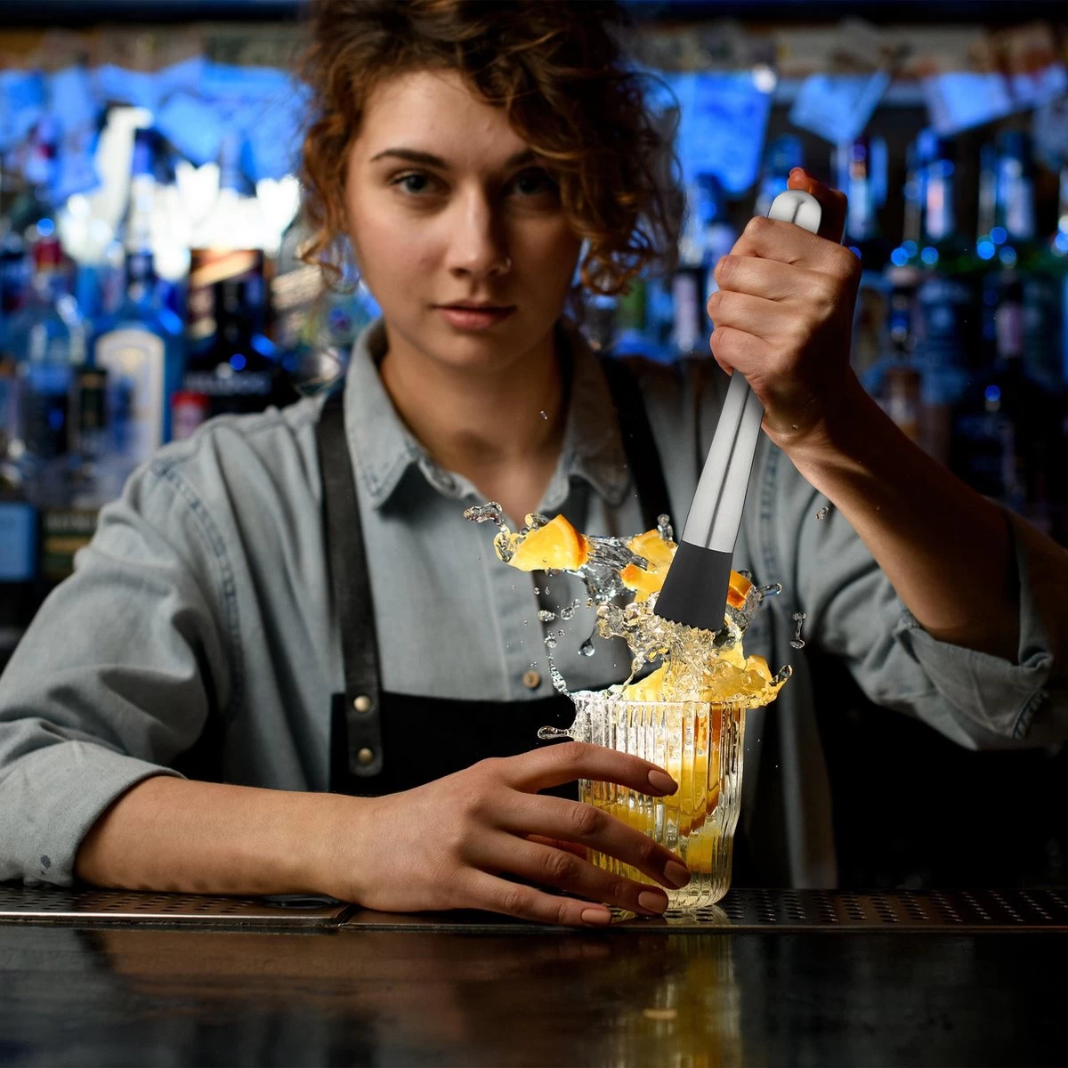 Relaxdays Pilon à Cocktail Et Cuillère De Bar - Pilon - Cuillère à Cocktail - 26 Cm - Goût Neutre 4 Relaxdays Pilon à Cocktail Et Cuillère De Bar - Pilon - Cuillère à Cocktail - 26 Cm - Goût Neutre – Image 2