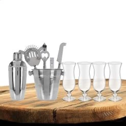 Excellent Houseware 6 Pièces Avec 4x Verres Pina Colada 440 ML