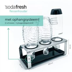 Sodafresh - Porte-bouteille Et égouttoir Haut De Gamme Pour Toutes Les Bouteilles Sodastream - 100 % Acier Inoxydable -Dégustation Délicate 1200x1200 1798