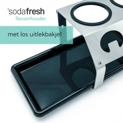 Sodafresh - Porte-bouteille Et égouttoir Haut De Gamme Pour Toutes Les Bouteilles Sodastream - 100 % Acier Inoxydable -Dégustation Délicate 1200x1200 1800