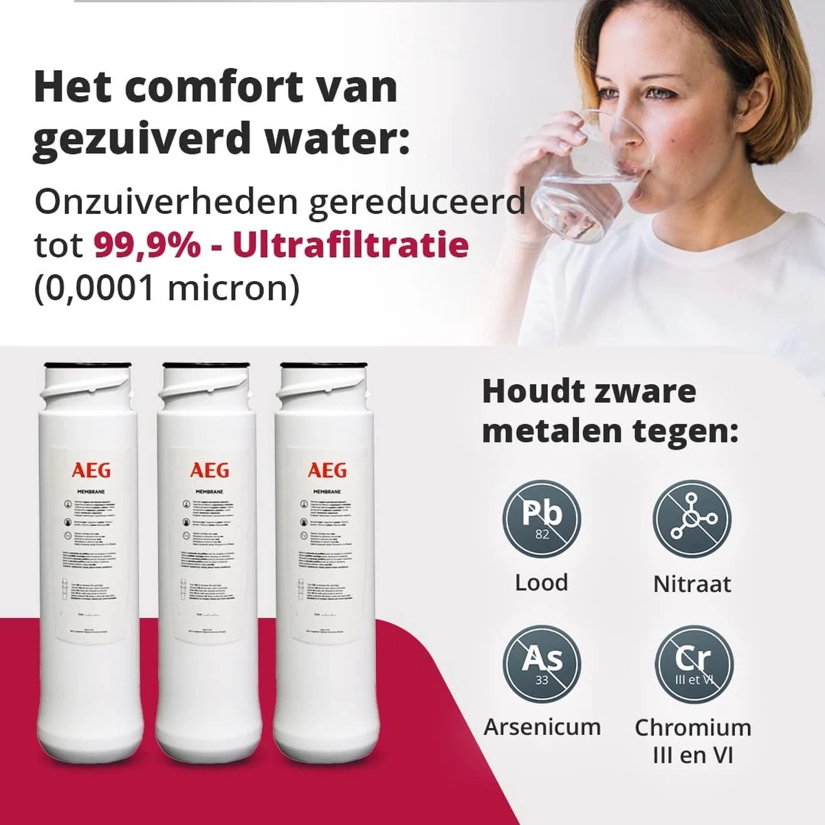 AEG Membrane Pour Osmoseur D'Eau (AEGMEM) Filtre Potable, Blanc 5 AEG Membrane Pour Osmoseur D'Eau (AEGMEM) Filtre Potable, Blanc – Image 3