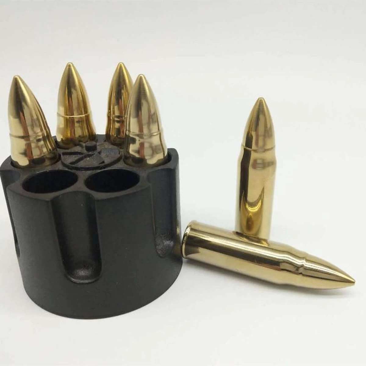 TDR-RVS 6 Pierres à Whisky- Avec Une Forme De Balle-réutilisable-or 9 TDR-RVS 6 Pierres à Whisky- Avec Une Forme De Balle-réutilisable-or – Image 7