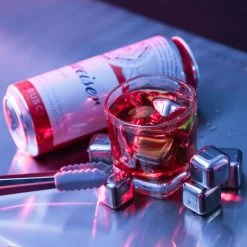 Decopatent® Whisky Stones Set De 8x Glaçons En Acier Inoxydable + Pinces - Whisky Stones - Moule à Glaçons - Cocktail Ice Cube Cooling Stones -Dégustation Délicate 1200x1200 1856