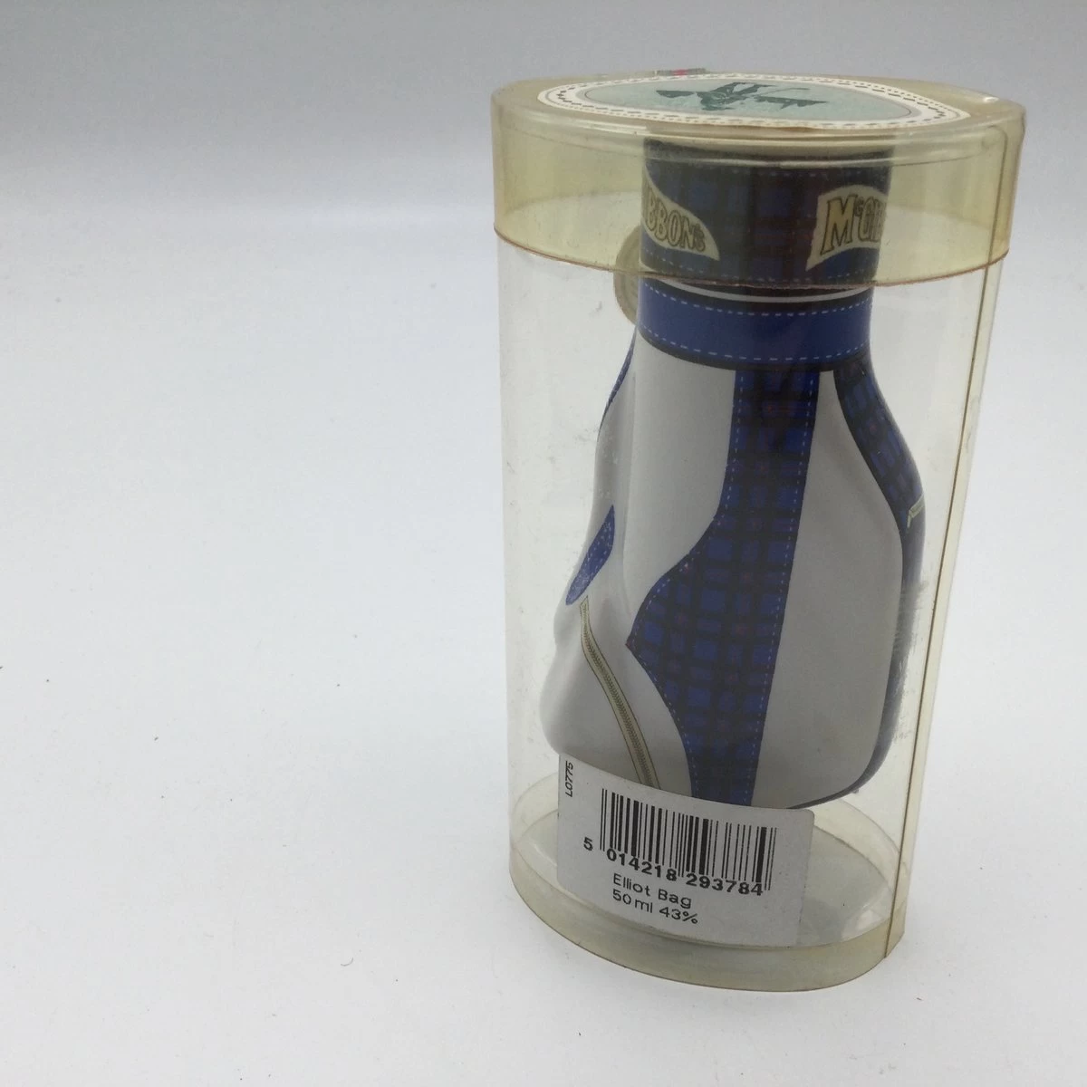 Sac De Golf ' Elliot Bag' En Céramique De 11 Cm De Haut Rempli De 50 Ml 43% Scotch Whisky De Mc Gibbon's, Couleur Bleu Et Tartan, Pour Le Collectionneur Et/ou Amateur De Whisky 7 Sac De Golf ' Elliot Bag' En Céramique De 11 Cm De Haut Rempli De 50 Ml 43% Scotch Whisky De Mc Gibbon's, Couleur Bleu Et Tartan, Pour Le Collectionneur Et/ou Amateur De Whisky – Image 5