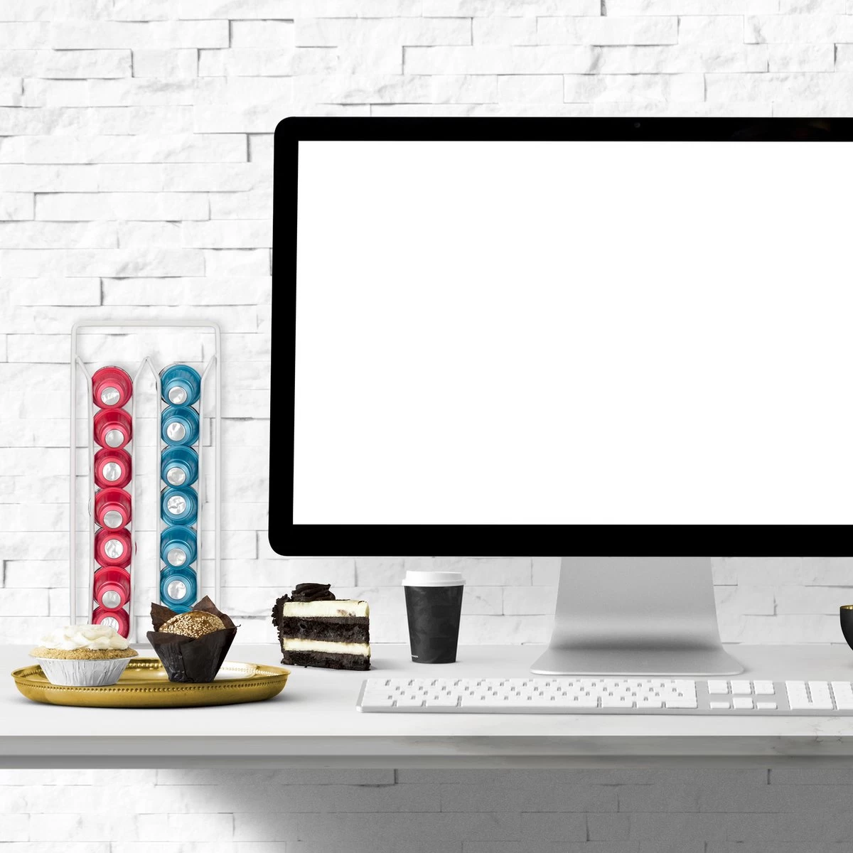 Porte-capsule Relaxdays Pour Nespresso - Porte-gobelet - Porte-gobelet à Café Pour 28 Tasses - Blanc 5 Porte-capsule Relaxdays Pour Nespresso - Porte-gobelet - Porte-gobelet à Café Pour 28 Tasses - Blanc – Image 3