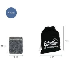Aretica Whisky Stone Stones - Pour Un Vrai Whisky Sur Les Rochers - Pierres Naturelles - Glaçons Réutilisables - Glaçons - Glaçons De Pierre - Lot De 9 Pièces -Dégustation Délicate 1200x1200 1881