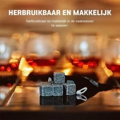 Pierres à Whisky - Pierres à Whisky Réutilisables - Coffret De Luxe - Boîte En Bois - Cubes à Whisky - Pierres Naturelles - 9 Pièces -Dégustation Délicate 1200x1200 1889