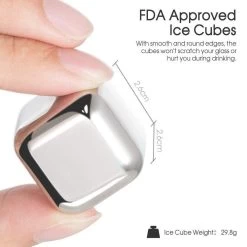 Glaçons En Acier Inoxydable - Lot De 6 - Pierres Et Liqueur De Whisky Whisky - Glaçons Acier 11 Glaçons En Acier Inoxydable - Lot De 6 - Pierres Et Liqueur De Whisky Whisky - Glaçons Acier -Dégustation Délicate 1200x1200 1899