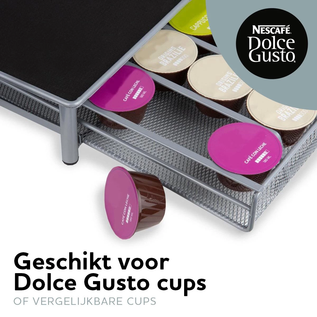 QY Porte-capsules Avec Tiroir Pour 36 Capsules De Café Dolce Gusto Et Plaque Pour Votre Machine à Café 5 QY Porte-capsules Avec Tiroir Pour 36 Capsules De Café Dolce Gusto Et Plaque Pour Votre Machine à Café – Image 3