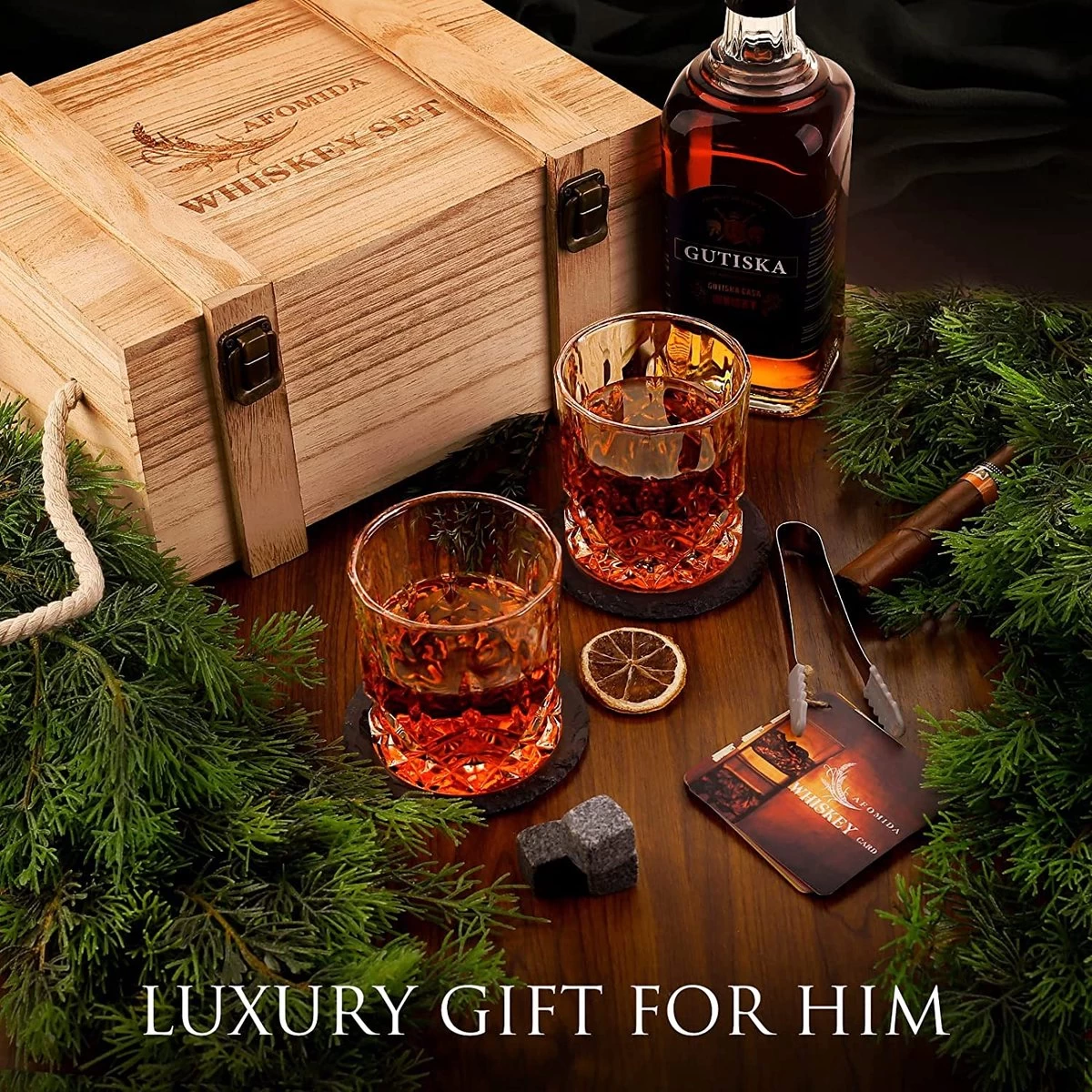 Ensemble De Pierres à Whisky Premium Set - Cadeau Pour Homme 5 Ensemble De Pierres à Whisky Premium Set - Cadeau Pour Homme – Image 3