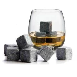 Pierres à Whisky - Pierres à Whisky - Blocs De Glace En Pierre Naturelle - 6 Pièces - Astuce Cadeau Mari / Ami - Cadeau De Fête Des Pères + Sac Cadeau GRATUIT - [Pierres à Whisky - Wiskeystones] -Dégustation Délicate 1200x1200 1929