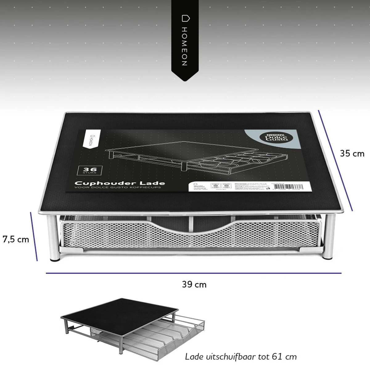 QY Porte-capsules Avec Tiroir Pour 36 Capsules De Café Dolce Gusto Et Plaque Pour Votre Machine à Café 11 QY Porte-capsules Avec Tiroir Pour 36 Capsules De Café Dolce Gusto Et Plaque Pour Votre Machine à Café – Image 9