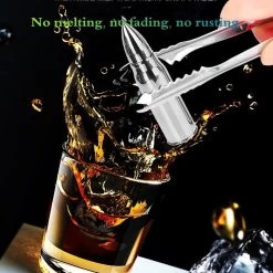 TDR-RVS 6 Pierres à Whisky-avec Une Forme De Balle-réutilisable-argent 21 TDR-RVS 6 Pierres à Whisky-avec Une Forme De Balle-réutilisable-argent -Dégustation Délicate 1200x1200 1952