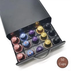 La Bora - Porte-Capsules Design Luxe Avec Tiroir - Pour Capsules Nespresso - 50 Tasses - Porte-Gobelets - Métal Inox 15 La Bora - Porte-Capsules Design Luxe Avec Tiroir - Pour Capsules Nespresso - 50 Tasses - Porte-Gobelets - Métal Inox -Dégustation Délicate 1200x1200 196