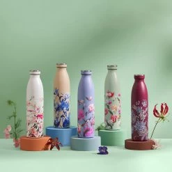 B2DO Gourde, Acier Inoxydable, 750 Ml, Cerise Witte , Bouteille Thermos En Métal Sous Vide Réutilisable, Bouteille Thermos Isolée Anti-Fuite, Bouteille Thermos Sans BPA Pour Le Sport, -Dégustation Délicate 1200x1200 1980