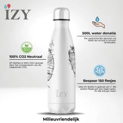 IZY Bottles X Eindhoven | 500 ML | Bouteille Thermos | Bouteille | Bouteille D'eau | Bouteille D'école | Bouteille Isolante | Tasse | Gobelet | Froid | Chaud | Bouteille | Retour à L'école | 500ml -Dégustation Délicate 1200x1200 1988
