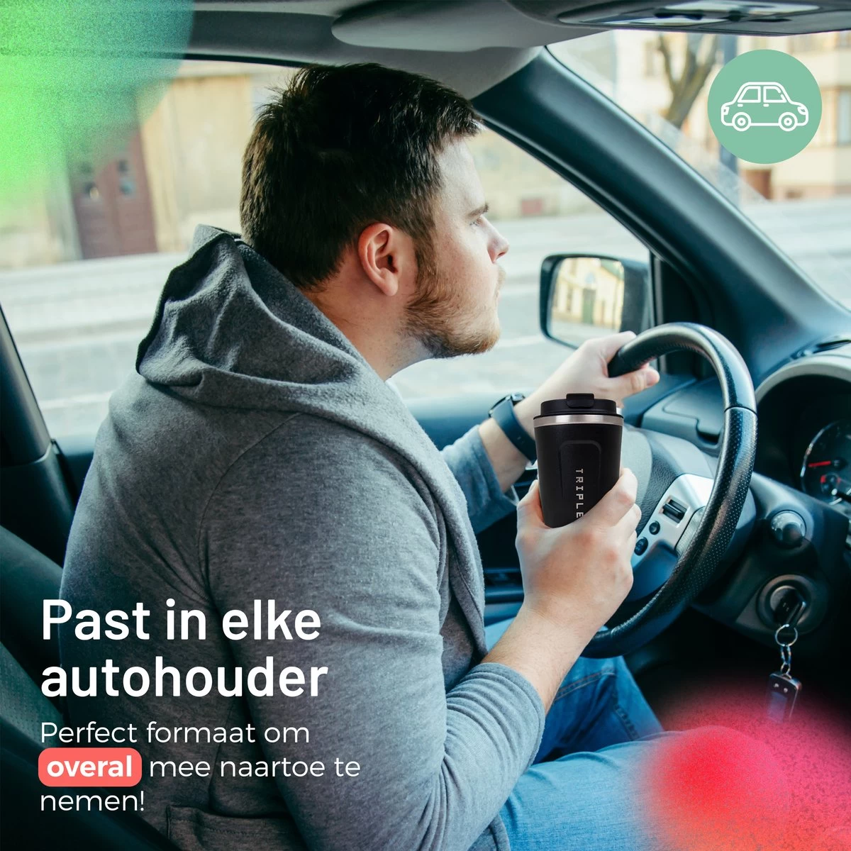 Triple J - Tasse à Café à Go | Flacon Thermos étanche | Bouteille Thermos | Tasse De Voyage En Acier Inoxydable | Tasse De Voyage à Double Paroi | 380 Ml | Noir 7 Triple J - Tasse à Café à Go | Flacon Thermos étanche | Bouteille Thermos | Tasse De Voyage En Acier Inoxydable | Tasse De Voyage à Double Paroi | 380 Ml | Noir – Image 5