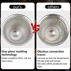 Tasse Thermos - Tasse à Café Acier Inoxydable, Double Paroi, Isotherme, étanche, Tasse De Voyage Avec Couvercle, Tasse à Café à Emporter / Tasse Thermos - Tasse à Coffee / Boissons Chaudes Et Froides 380ml -Dégustation Délicate 1200x1200 1998