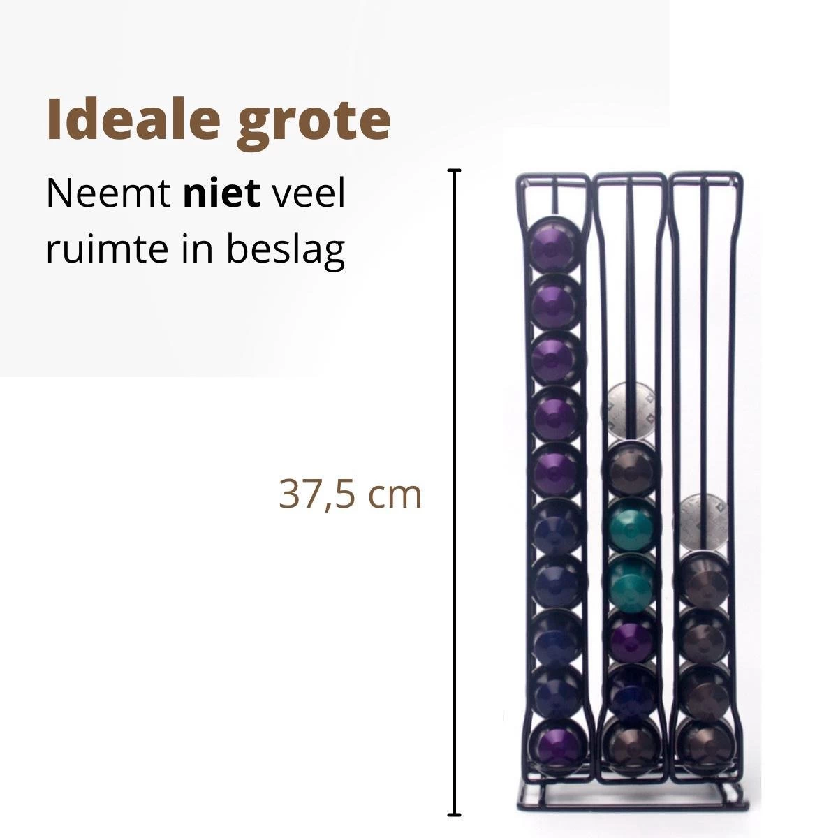 Nespresso Porte-capsule Pour 60 Tasses à Café à Café - Porte- Tasses à Café - Porte-capsule - Porte-gobelet - Zwart 5 Nespresso Porte-capsule Pour 60 Tasses à Café à Café - Porte- Tasses à Café - Porte-capsule - Porte-gobelet - Zwart – Image 3