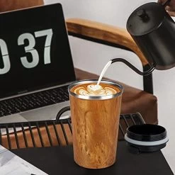 Tasse Thermos - Tasse à Café Acier Inoxydable, Double Paroi, Isotherme, étanche, Tasse De Voyage Avec Couvercle, Tasse à Café à Emporter / Tasse Thermos - Tasse à Coffee / Boissons Chaudes Et Froides 380ml -Dégustation Délicate 1200x1200 2000