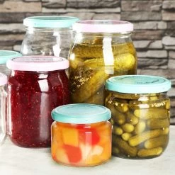 COM-FOUR® 12x Bocaux Mason Avec Bouchon à Vis "Made With Love" En Vert Et Rose - TOT Ø 82 Mm - Jusqu'à Environ 330 Ml 11 COM-FOUR® 12x Bocaux Mason Avec Bouchon à Vis "Made With Love" En Vert Et Rose - TOT Ø 82 Mm - Jusqu'à Environ 330 Ml -Dégustation Délicate 1200x1200 2028