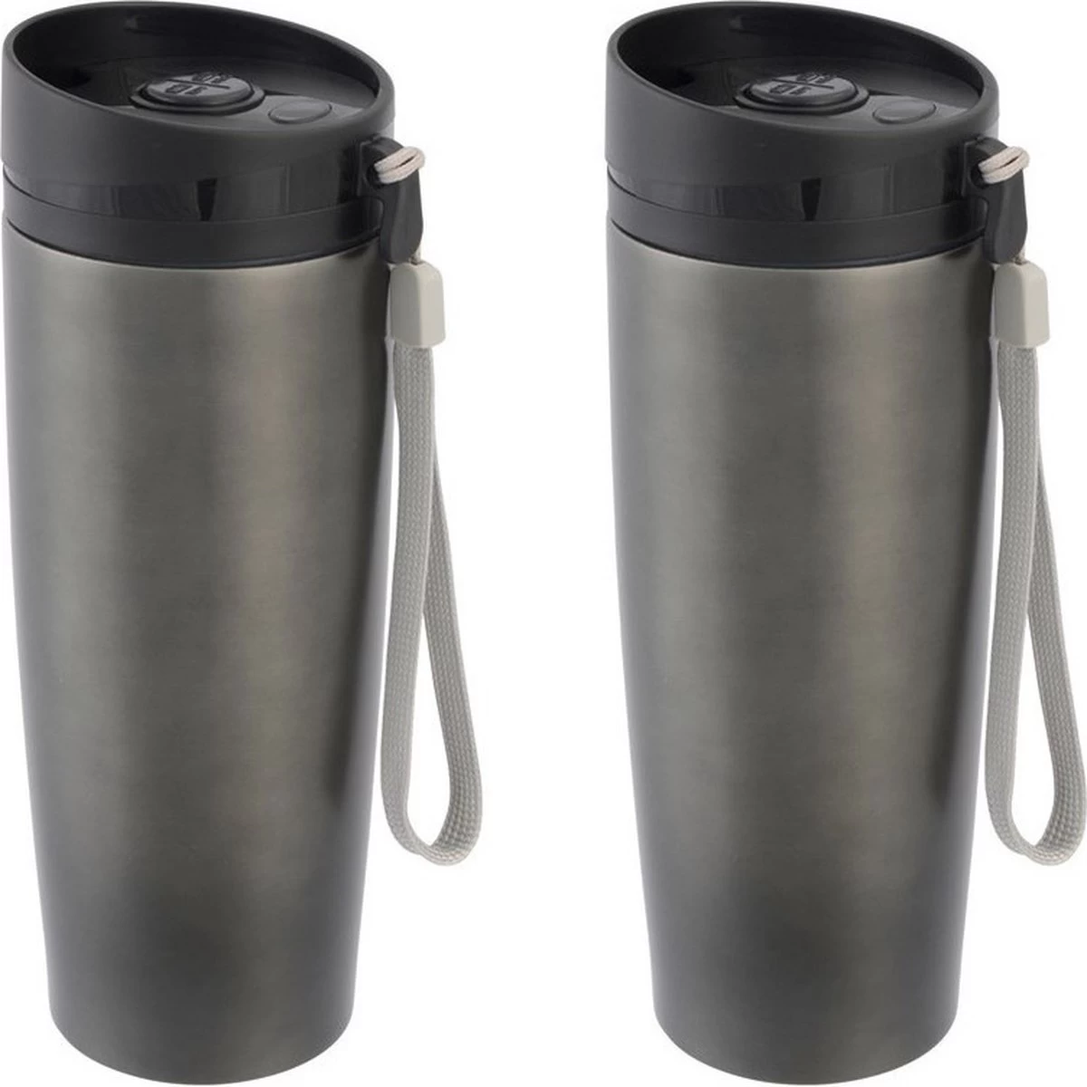 Set De 3x Pièces Tasses En Acier Inoxydable Pour Tenir Au Chaud / Tenir Au Chaud En Acier Anthracite 380 Ml - Tasse Isolante / Tasses Thermos - Double Paroi 3 Set De 3x Pièces Tasses En Acier Inoxydable Pour Tenir Au Chaud / Tenir Au Chaud En Acier Anthracite 380 Ml - Tasse Isolante / Tasses Thermos - Double Paroi