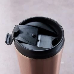W10 Raymede - Mug Thermos / Mug De Voyage En Acier Inoxydable - Étanche, Double Paroi Pour Boissons Chaudes Et Froides - 480 Ml - Koper