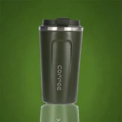 Tasse à Café To Go - Tasse Thermos En Acier Inoxydable - Bouteille - Tasse à Café Réutilisable - 500 Ml - Vert