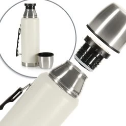 Thermos - Thermos à Double Paroi En Acier Inoxydable - Bouteille Qui Garde Chaud Et Froid Pour Les Déplacements Avec Poignée - Cruche Isotherme Avec Fonction Mug -Dégustation Délicate 1200x1200 2076