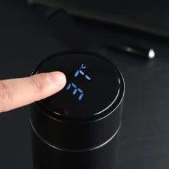 Shopping Pour Tous - Thermos Smart Avec Thermomètre - Verseuse Isolante - Rose Foncé- Cadeau - Cadeau De Noël -père Fils Ou Ami-- Biberon- Thermos - Bouteille Isotherme -Dégustation Délicate 1200x1200 2078