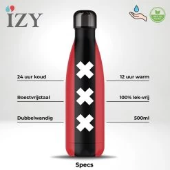IZY Bottles X Drapeau D' Amsterdam | 500ML | Bouteille Thermos | Bouteille | Bouteille D'eau | Bouteille D'école | Bouteille Isolante | Tasse | Gobelet | Froid | Chaud | Bouteille | Retour à L'école | 500 Ml 6 IZY Bottles X Drapeau D' Amsterdam | 500ML | Bouteille Thermos | Bouteille | Bouteille D'eau | Bouteille D'école | Bouteille Isolante | Tasse | Gobelet | Froid | Chaud | Bouteille | Retour à L'école | 500 Ml -Dégustation Délicate 1200x1200 2079