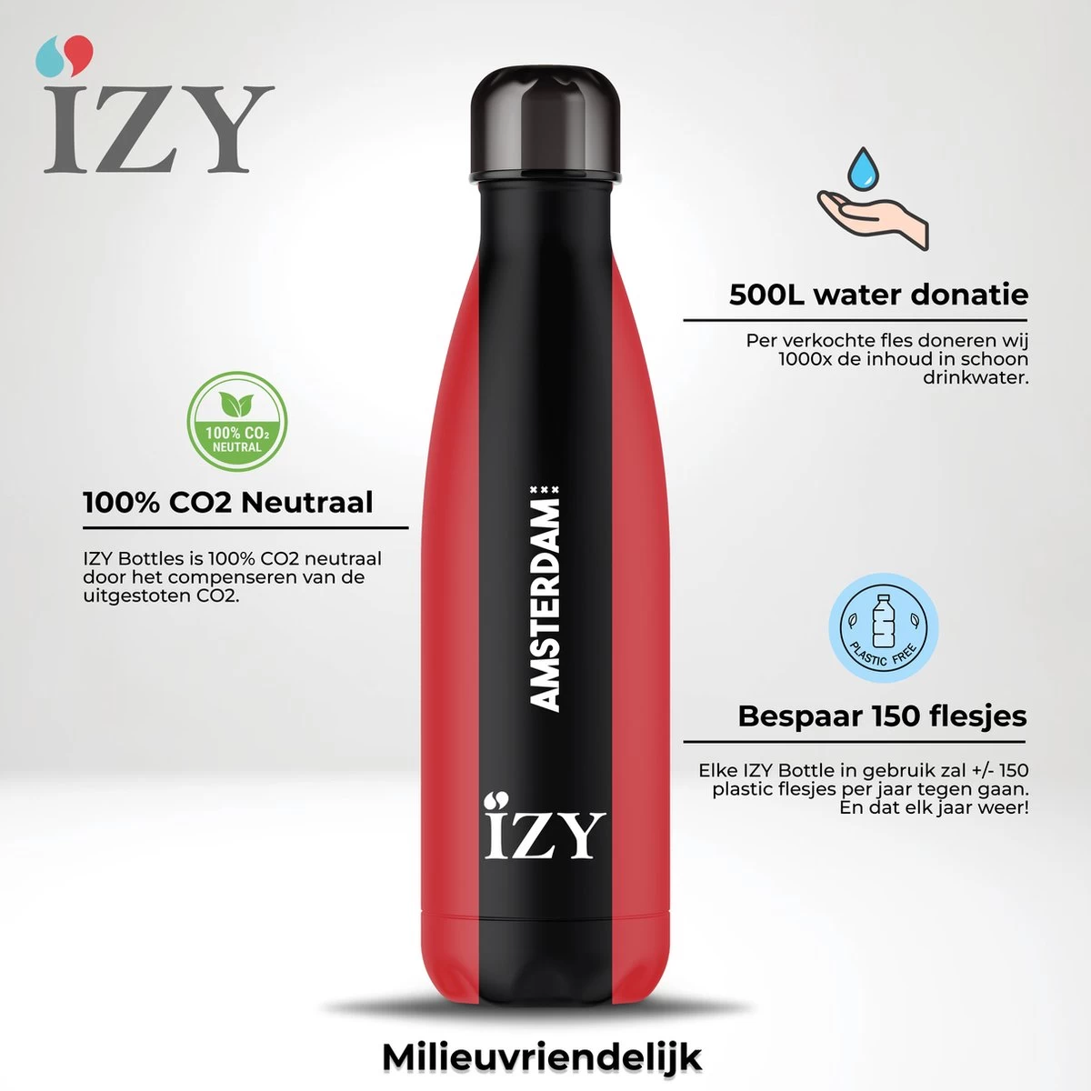 IZY Bottles X Drapeau D' Amsterdam | 500ML | Bouteille Thermos | Bouteille | Bouteille D'eau | Bouteille D'école | Bouteille Isolante | Tasse | Gobelet | Froid | Chaud | Bouteille | Retour à L'école | 500 Ml 5 IZY Bottles X Drapeau D' Amsterdam | 500ML | Bouteille Thermos | Bouteille | Bouteille D'eau | Bouteille D'école | Bouteille Isolante | Tasse | Gobelet | Froid | Chaud | Bouteille | Retour à L'école | 500 Ml – Image 3