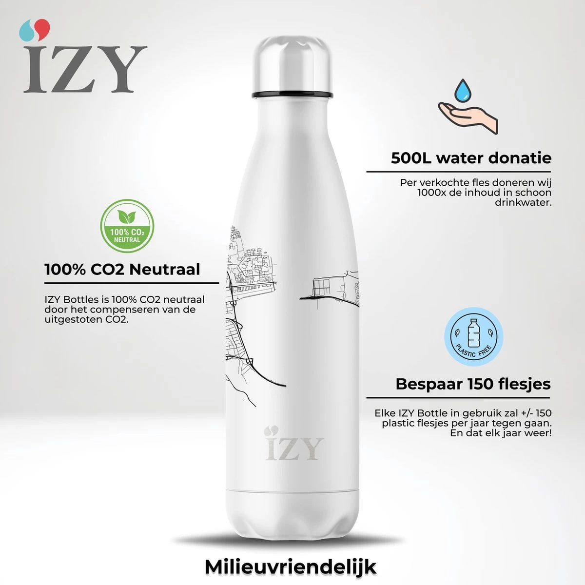 IZY Bottles X Groningue | 500 ML | Bouteille Thermos | Bouteille | Bouteille D'eau | Bouteille D'école | Bouteille Isolante | Tasse | Gobelet | Froid | Chaud | Bouteille | Retour à L'école | 500ml 5 IZY Bottles X Groningue | 500 ML | Bouteille Thermos | Bouteille | Bouteille D'eau | Bouteille D'école | Bouteille Isolante | Tasse | Gobelet | Froid | Chaud | Bouteille | Retour à L'école | 500ml – Image 3