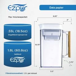 Cruche De Filtre à Eau Ezpur, Porte-filtre Durable Pour Filtre à Eau Filtrage Rapide Avec Technologie ACF Militaire Brevetée 10 Cruche De Filtre à Eau Ezpur, Porte-filtre Durable Pour Filtre à Eau Filtrage Rapide Avec Technologie ACF Militaire Brevetée -Dégustation Délicate 1200x1200 2170