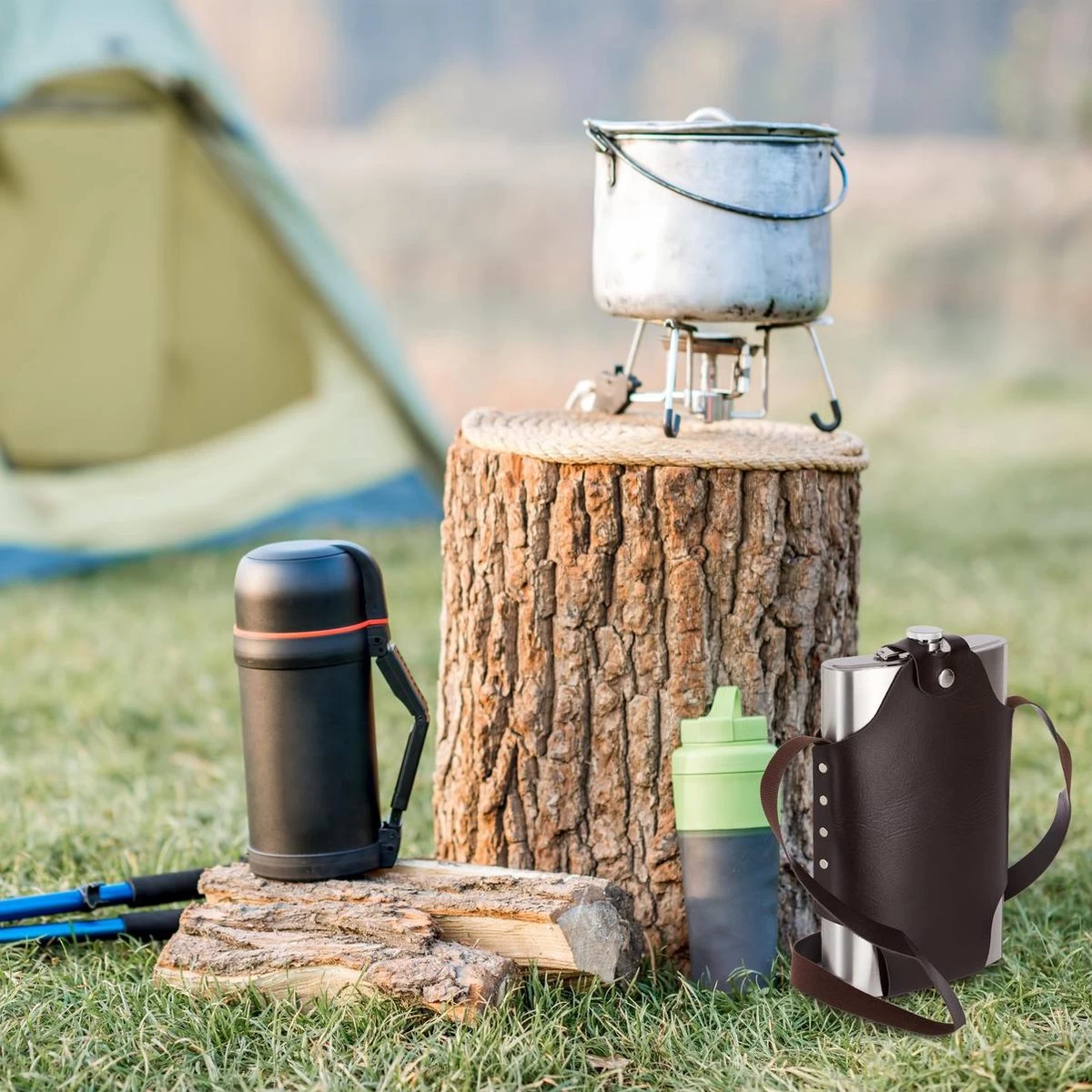 Relaxdays 9 X Pinson Plat En Acier Inoxydable XXL - Flasque De Hanche 1,8 Litre - Sac Bouteille - Sangle De Transport - Acier Inoxydable 4 Relaxdays 9 X Pinson Plat En Acier Inoxydable XXL - Flasque De Hanche 1,8 Litre - Sac Bouteille - Sangle De Transport - Acier Inoxydable – Image 2