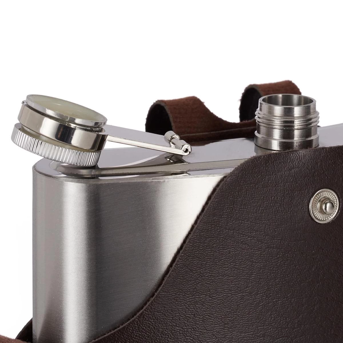 Relaxdays 9 X Pinson Plat En Acier Inoxydable XXL - Flasque De Hanche 1,8 Litre - Sac Bouteille - Sangle De Transport - Acier Inoxydable 9 Relaxdays 9 X Pinson Plat En Acier Inoxydable XXL - Flasque De Hanche 1,8 Litre - Sac Bouteille - Sangle De Transport - Acier Inoxydable – Image 7