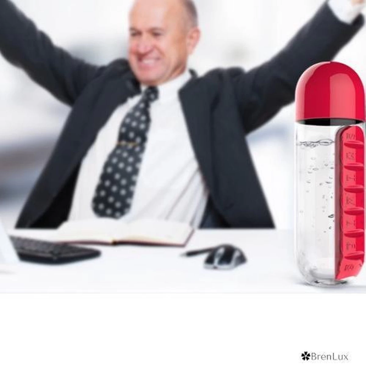 Brenlux Drinking Bus Fitness - Gourde Avec Porte-pilules - Gourde - Gourde Porte- Vitamines - Boire Bus école Avec Rangement Pour Pilules - Gourde Avec Rangement Vitamines - Gourde Avec Porte-médicaments 11 Brenlux Drinking Bus Fitness - Gourde Avec Porte-pilules - Gourde - Gourde Porte- Vitamines - Boire Bus école Avec Rangement Pour Pilules - Gourde Avec Rangement Vitamines - Gourde Avec Porte-médicaments – Image 9