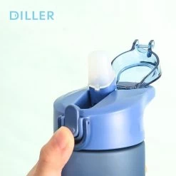 Bouteille D'eau Diller Avec Paille - Bouteille - Système De Fermeture Pratique - 550 Ml - Rose - Sans Tritan Et Sans BPA -Dégustation Délicate 1200x1200 2226