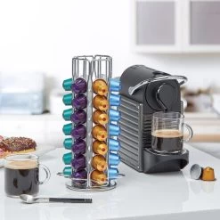 KitchenBrothers Porte-capsule Rotatif - Distributeur De Gobelets Et Support - 42 Capsules - Acier Inoxydable - Argent 18 KitchenBrothers Porte-capsule Rotatif - Distributeur De Gobelets Et Support - 42 Capsules - Acier Inoxydable - Argent -Dégustation Délicate 1200x1200 223