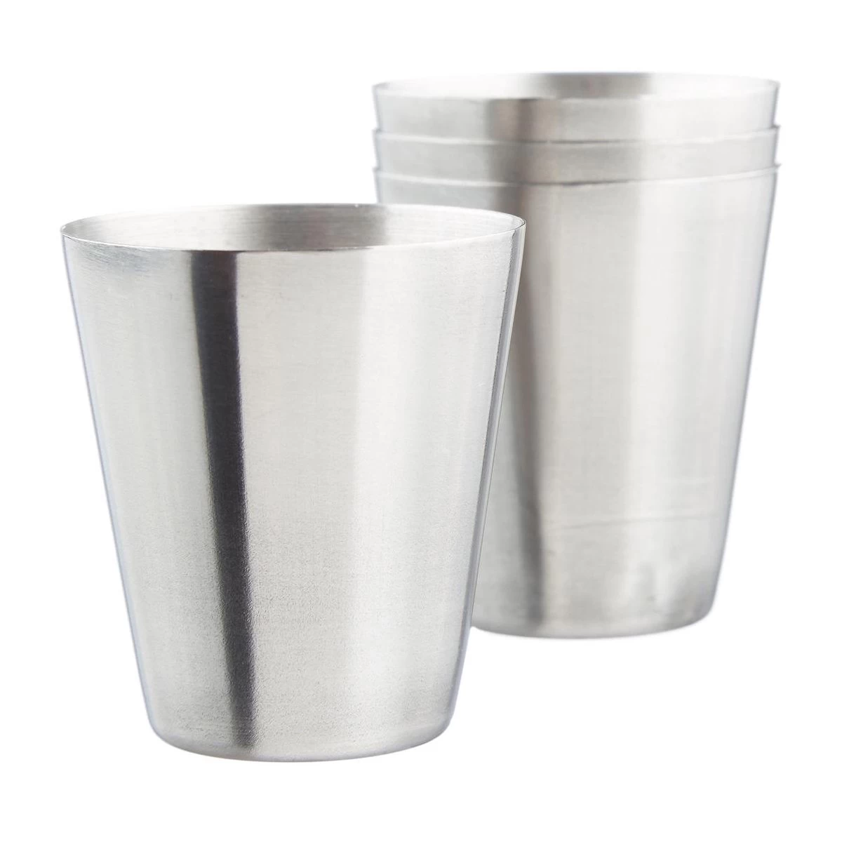 Relaxdays Ensemble De Flacons De Hanche En Acier Inoxydable 7 Pièces - Pinson Plat 200 Ml Avec Entonnoir Et 4 Tasses - Argent 11 Relaxdays Ensemble De Flacons De Hanche En Acier Inoxydable 7 Pièces - Pinson Plat 200 Ml Avec Entonnoir Et 4 Tasses - Argent – Image 9