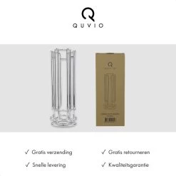 QUVIO Porte-capsules Pour Dolce Gusto - Porte-tasses Pour 18 Tasses De Dolce Gusto - Porte-capsules à Café - Chrome - Porte-café Et Support -Dégustation Délicate 1200x1200 265