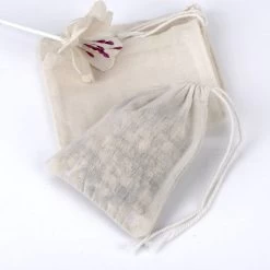 Repus - Sachets à Thé Réutilisables En Coton Bio - Set De 4 - Sachet à Thé/Sac à Herbes Avec Cordon - Lavable - 8 X 10 CM -Dégustation Délicate 1200x1200 281
