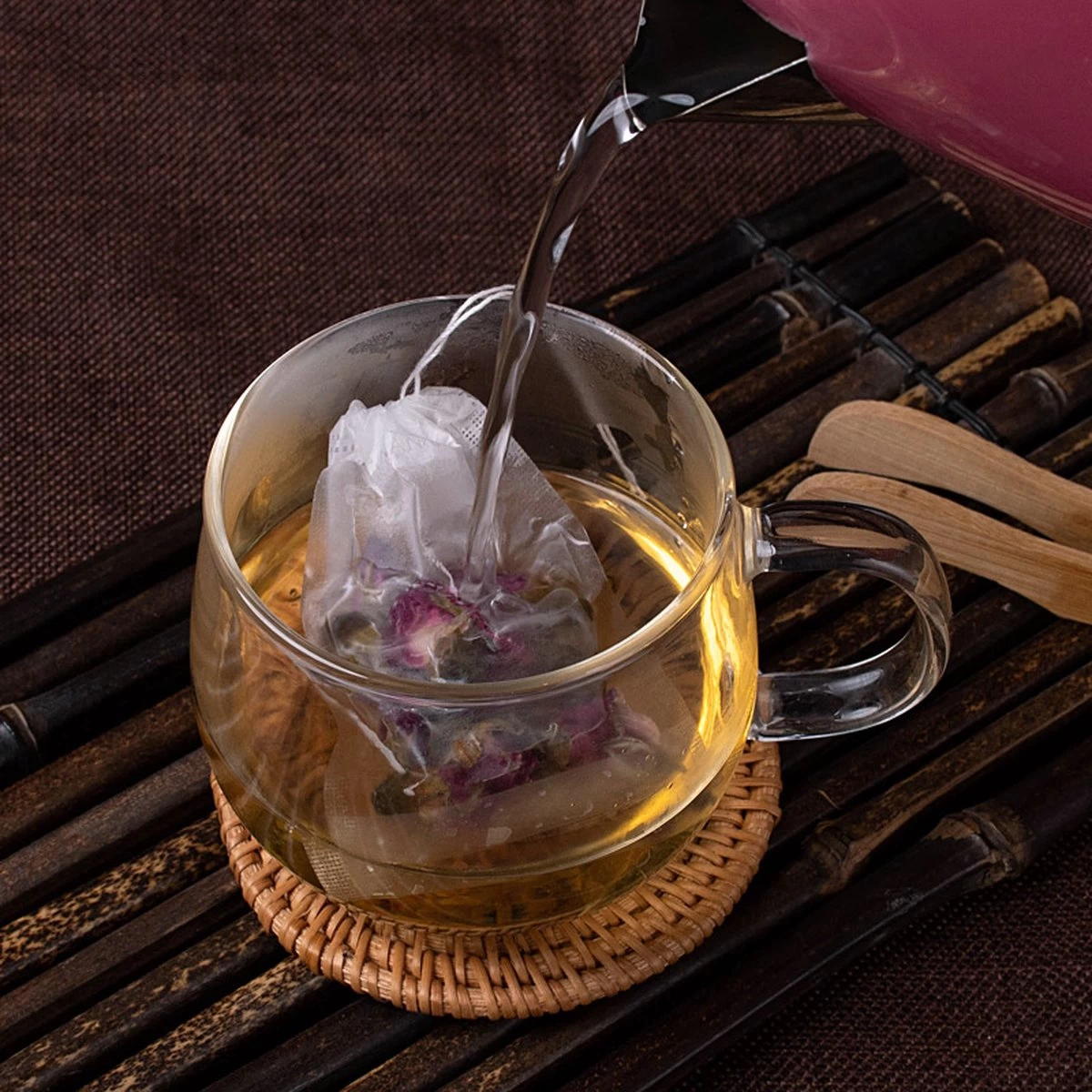 Repus - Sachets à Thé Réutilisables En Coton Bio - Set De 4 - Sachet à Thé/Sac à Herbes Avec Cordon - Lavable - 6 X 8 CM 5 Repus - Sachets à Thé Réutilisables En Coton Bio - Set De 4 - Sachet à Thé/Sac à Herbes Avec Cordon - Lavable - 6 X 8 CM – Image 3