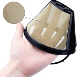 Filtres à Café Permanents TAIZER 3 Pièces Réutilisables En Acier Inoxydable Doré Filtre Kegel Style Maille Panier Tasse Utilisé Pour La Filtration Du Thee -Dégustation Délicate 1200x1200 326