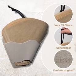 Porte-filtre à Café Keufens | Crème - Porte-filtre à Café - Convient à Tout Filtre à Café - 75 Filtres - Porte-filtre à Café Mural - Cuir Artificiel - Porte-filtre à Café 10 Porte-filtre à Café Keufens | Crème - Porte-filtre à Café - Convient à Tout Filtre à Café - 75 Filtres - Porte-filtre à Café Mural - Cuir Artificiel - Porte-filtre à Café -Dégustation Délicate 1200x1200 340