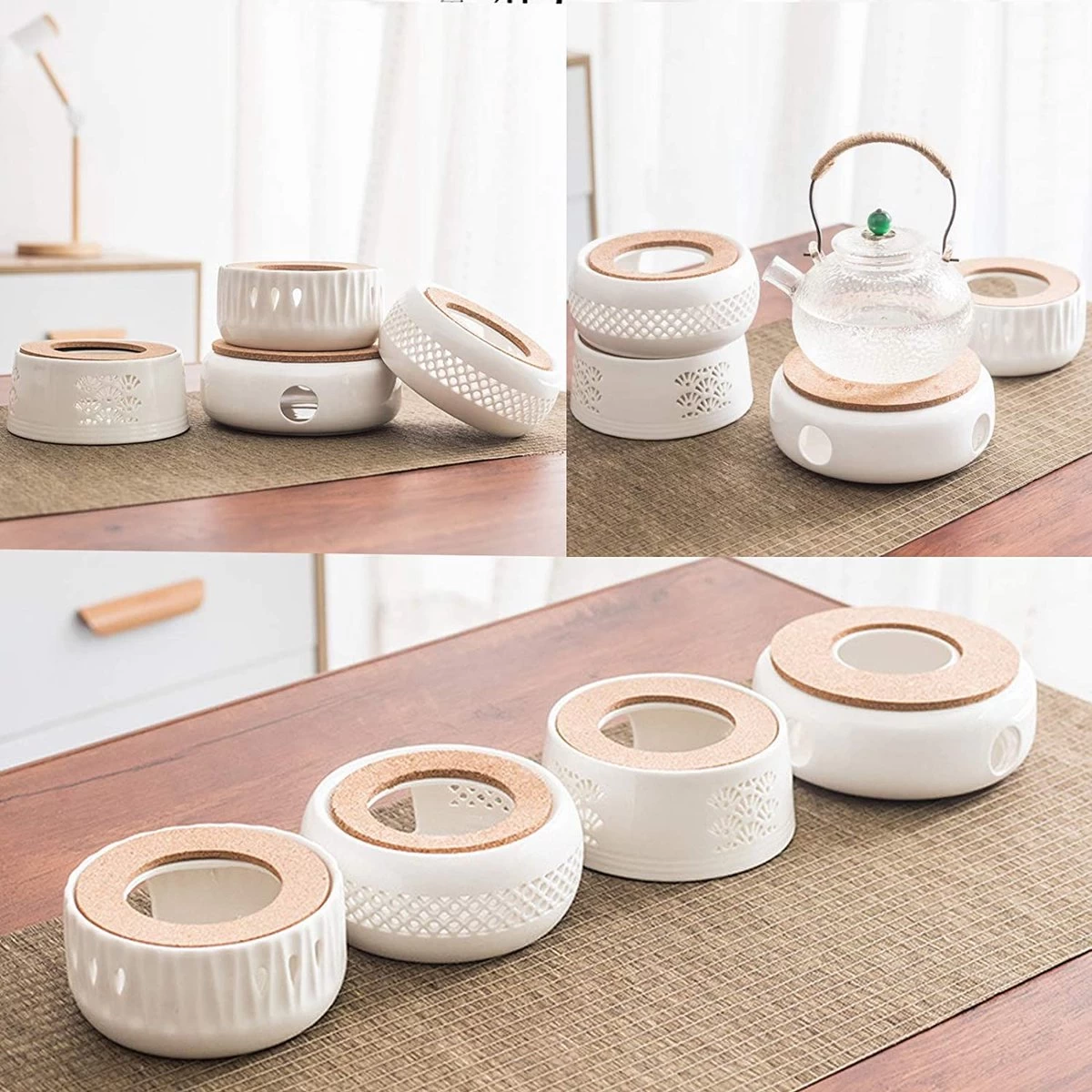 Chauffe-thé En Céramique / Ragoût Pour Théière Ragoût Pour Théière - Chauffe-thé, Chauffe-café Tasse Pour Théière, Chauffage Et Conservation Du Café, Du Thé Ou Du Lait 5 Chauffe-thé En Céramique / Ragoût Pour Théière Ragoût Pour Théière - Chauffe-thé, Chauffe-café Tasse Pour Théière, Chauffage Et Conservation Du Café, Du Thé Ou Du Lait – Image 3