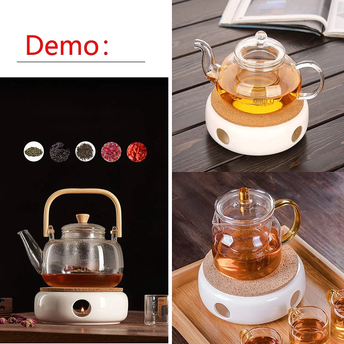 Chauffe-thé En Céramique / Ragoût Pour Théière Ragoût Pour Théière - Chauffe-thé, Chauffe-café Tasse Pour Théière, Chauffage Et Conservation Du Café, Du Thé Ou Du Lait 6 Chauffe-thé En Céramique / Ragoût Pour Théière Ragoût Pour Théière - Chauffe-thé, Chauffe-café Tasse Pour Théière, Chauffage Et Conservation Du Café, Du Thé Ou Du Lait – Image 4